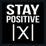 Póster Positive Math Teacher Mathematics Maths Student<br><div class="desc">This graphic idea is for math lovers. This funny graphic / quote clothing makes all math teachers happy.</div>