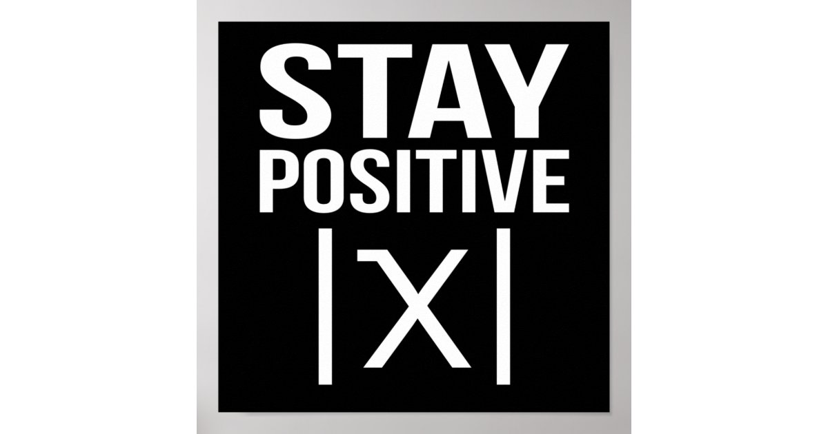 Positive Math Acronyms Póster Positive Math Teacher Mathematics Maths Student | Zazzle.es