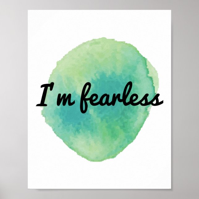 Póster positive motivational vibes for self acceptance (Frente)