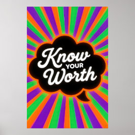 Póster Positive Quote Pop Art