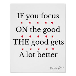 Póster Positive Quote Wall Art