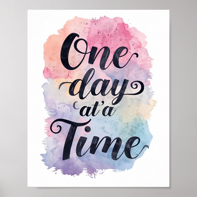 Póster Positive Sobriety and Recovery Saying (Frente)