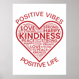 Póster Positive Vibes Positive Life Poster
