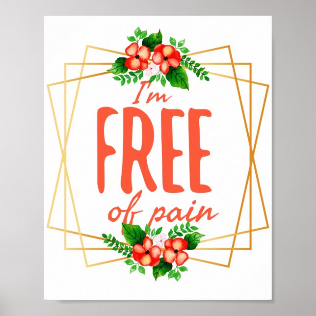 Póster positive vibes quotes for success (Frente)