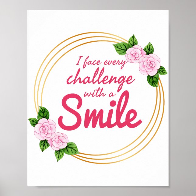 Póster positive vibes quotes for work, life, and success (Frente)