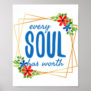 Póster positive vibes words for life and success