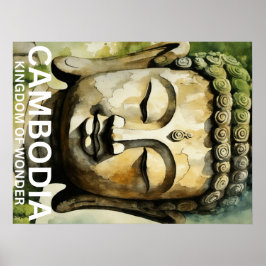 Póster Postal de Camboya