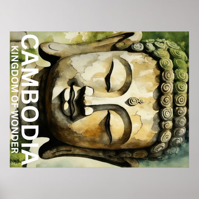 Póster Postal de Camboya (Frente)