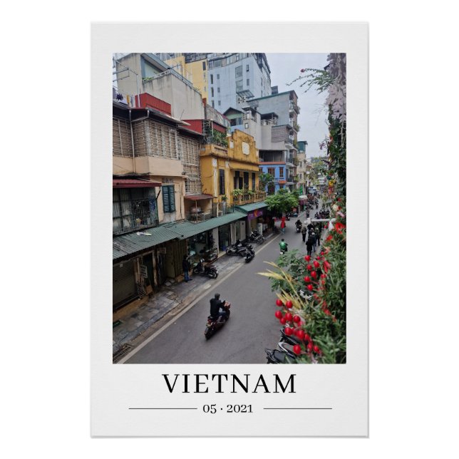 Póster Postal de fecha personalizable de la vida en la ca (Anverso)