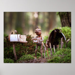 Póster Postal de lectura del audífono de Acorn - poster