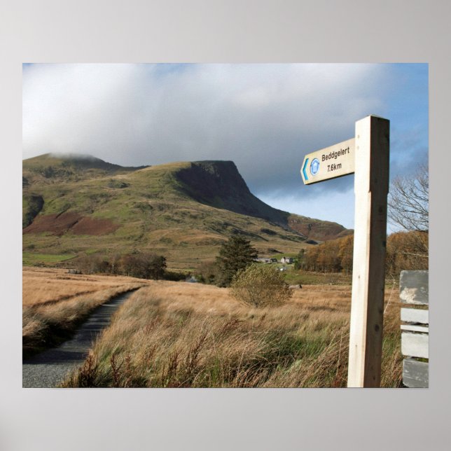 Póster Postal de Y Garn North Wales (Frente)