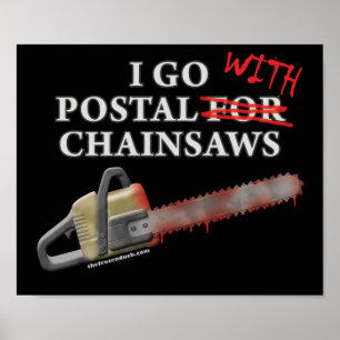 Póster Postal For Chainsaws