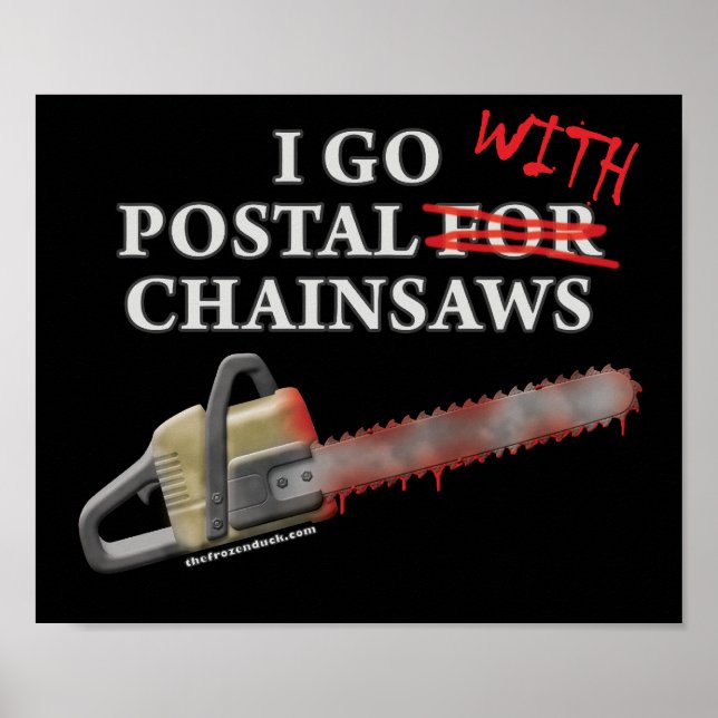 Póster Postal For Chainsaws (Frente)