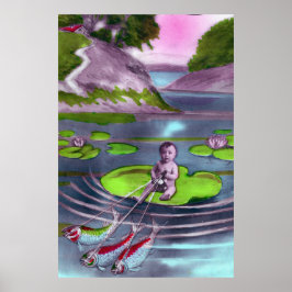 Póster postal francesa de April Fool