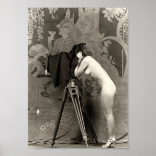 Póster Postal temprana del francés de los 1900s