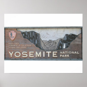 Póster Postales de bienvenida yosemita