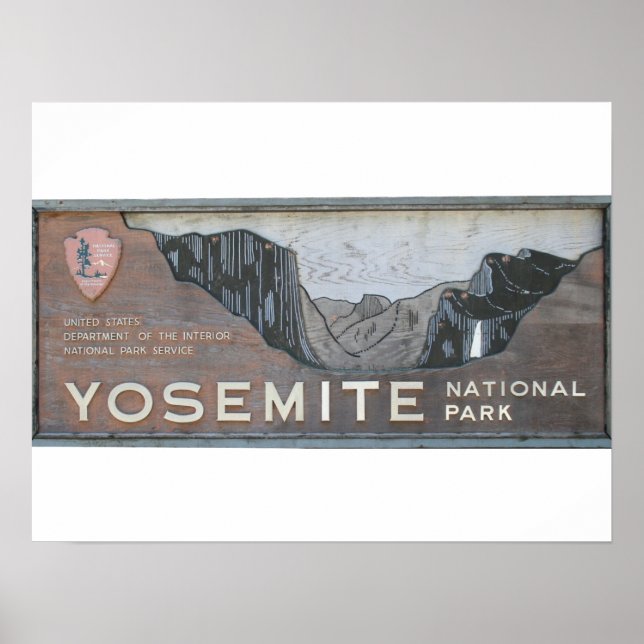 Póster Postales de bienvenida yosemita (Frente)