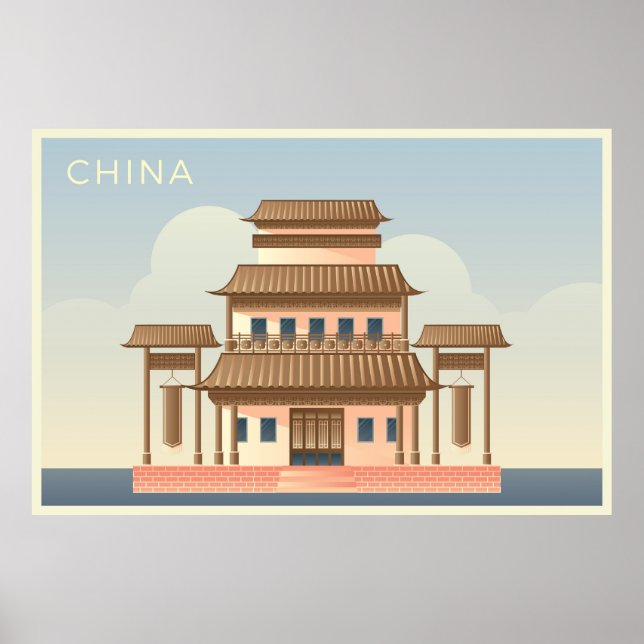 Póster Postales de China (Frente)