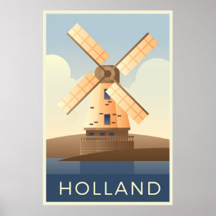 Póster Postales de Holanda