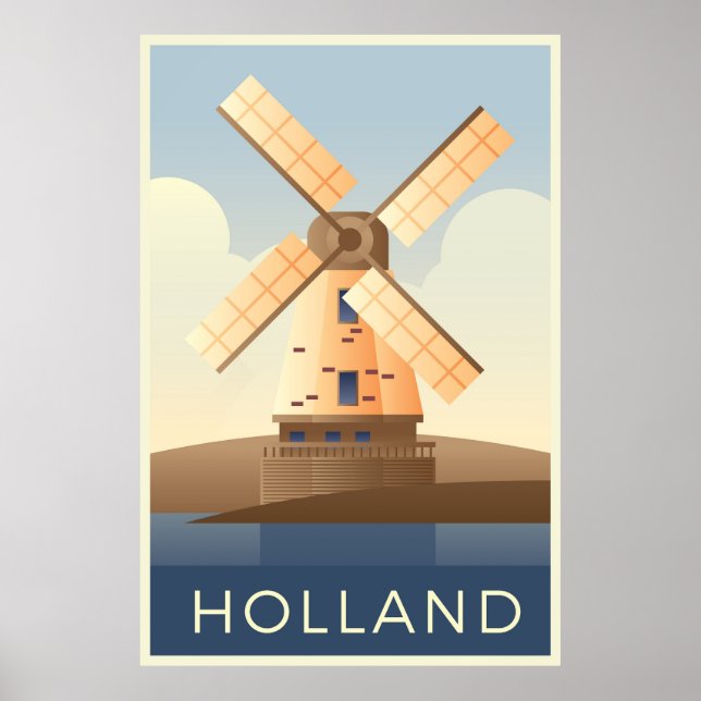 Póster Postales de Holanda (Frente)