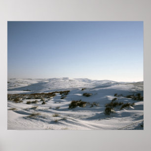 Póster Postales de invierno Taxal Edge y Tor Brillante