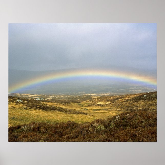 Póster Postales de Rainbow Rannoch Moor Scotcard (Frente)