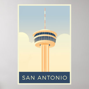 Póster Postales de San Antonio