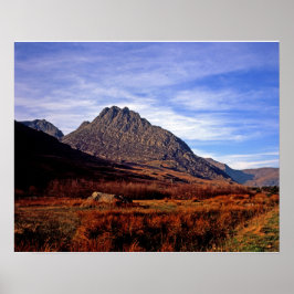 Póster Postales de Tryfan Snowdonia North Wales