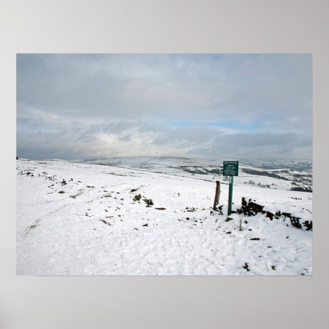 Póster Postcarta Bowstonegate de invierno (Frente)