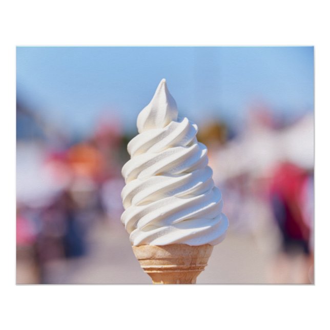 Póster Poste de helados de servicio suave (Anverso)