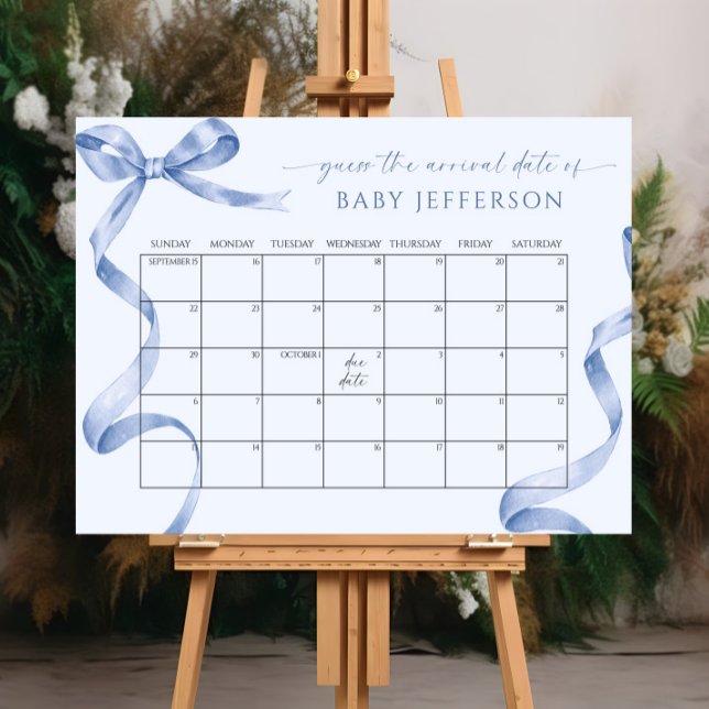Póster Poste del calendario de la cita de Baby Shower Adi (Subido por el creador)