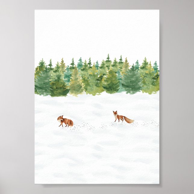 Póster Poster (12,7 x 17,8 cm) - Winter Scene (Frente)