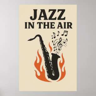Póster Poster 12, Jazz in the Air, Vintage