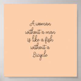 Póster Poster (15,2 x 15,2cm) - A Woman Without A Man