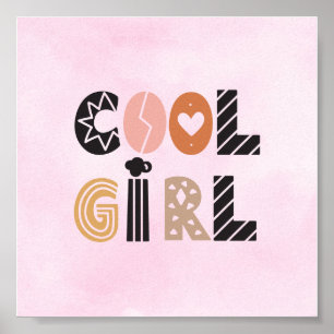 Póster Poster (15,2 x 15,2cm) - Cool Girl
