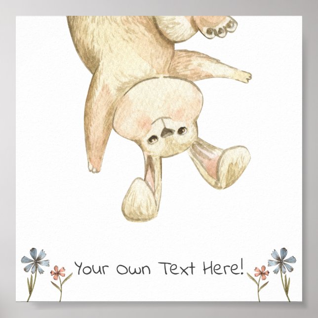 Póster Poster (15,2 x 15,2cm) - Cute Rabbit (Frente)