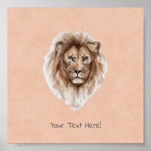 Póster Poster (15,2 x 15,2cm) - Lion