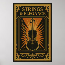 Póster Poster 15, Strings & Elegance, Vintage