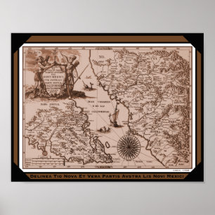 Póster Poster 1702/impresión históricos de México