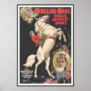 Póster POSTER 1899 del CIRCO de Ringling Bros