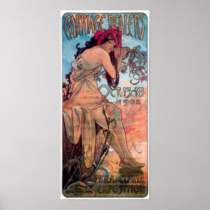 Póster Poster 1902 de la expo de los distribuidores