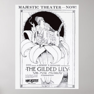 Póster Poster 1921 del anuncio de la película del vintage
