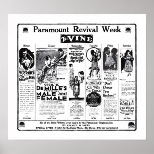 Póster Poster 1922 de los anuncios de la película del