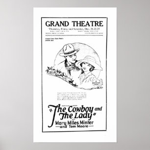 Póster Poster 1922 del anuncio de la película del vintage