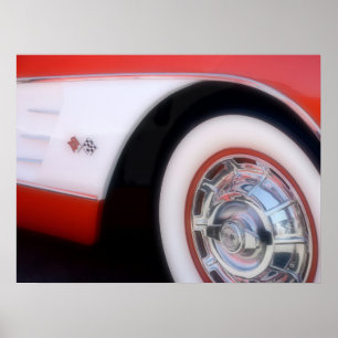 Póster Poster 1960 de Chevrolet Corvette