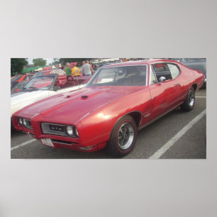 Póster Poster 1968 de Pontiac GTO Hardtop