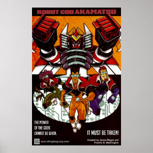 Póster Poster 1 de Akamatsu de dios del robot