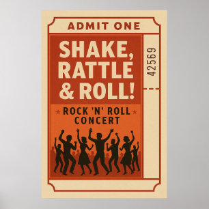 Póster Poster 1, Sacudir, Rattle y Rollo,