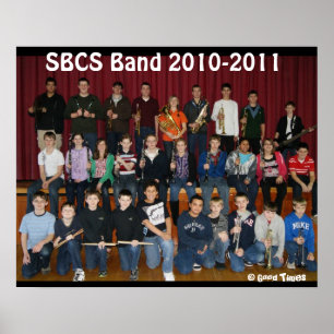 Póster Poster 2010-2011 de la banda