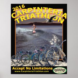 Póster Poster 2016 del Triathlon de Carpinteria